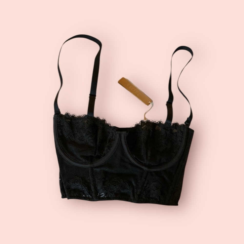 SKIMS Black Lace Bra